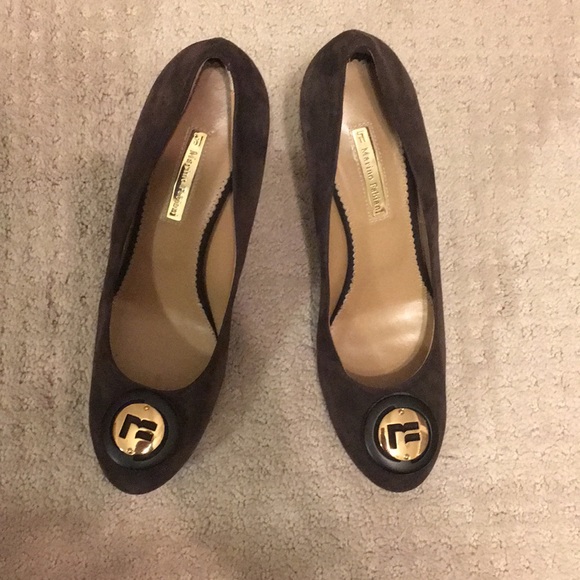NEW MARINO FABIANI Luxury Beautiful chocolate suede shoes with Exclusive Details - Picture 5 of 8